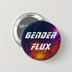 Bóton Redondo 5.08cm Identidade de Galáxia Personalizável do Genderflux