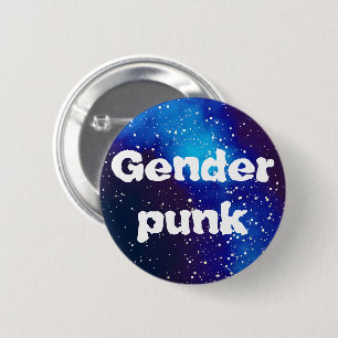 Bóton Redondo 5.08cm Identidade de Galáxia Personalizável Genderpunk