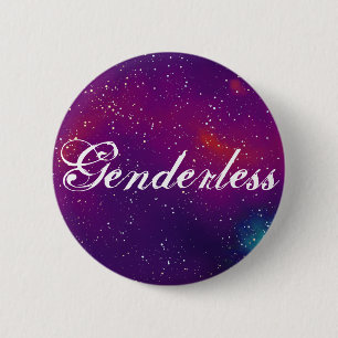 Bóton Redondo 5.08cm Identidade de Galáxia Personalizável sem Genderio