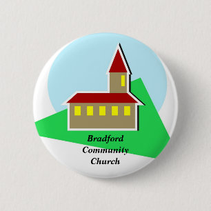 Bóton Redondo 5.08cm Igreja, BradfordCommunityChurch