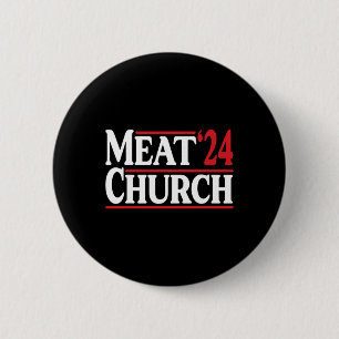Bóton Redondo 5.08cm Igreja de Carne 24 Churrascos