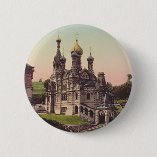 Bóton Redondo 5.08cm Igreja Ortodoxa Russa em Moscou