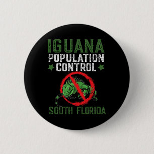 Bóton Redondo 5.08cm Iguana Hunting Design para South Florida Iguana Hu