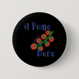 Bóton Redondo 5.08cm Il Pomodoro Roma Itália Tomates Itália Verão