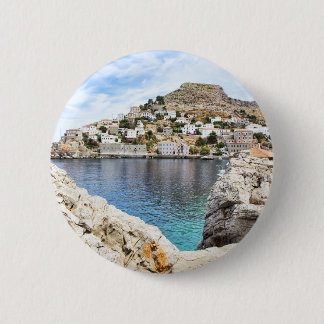 Bóton Redondo 5.08cm Ilha Hydra na Grécia Emblema