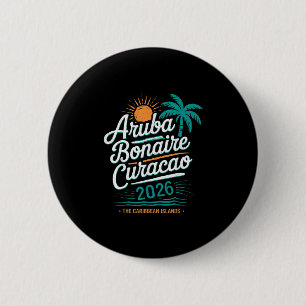Bóton Redondo 5.08cm Ilhas Abc Aru Bonaire Curaçao Cruzeiro Férias 20