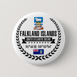 Bóton Redondo 5.08cm Ilhas Falkland