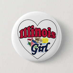 Bóton Redondo 5.08cm Illinois Girl
