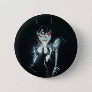 Bóton Redondo 5.08cm Ilustração da Capa do Batman Catwoman Faces of Evi