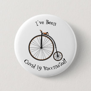 Bóton Redondo 5.08cm Ilustração de desenho animado de bicicleta de alta