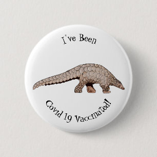 Bóton Redondo 5.08cm Ilustração de desenho animado de Pangolin