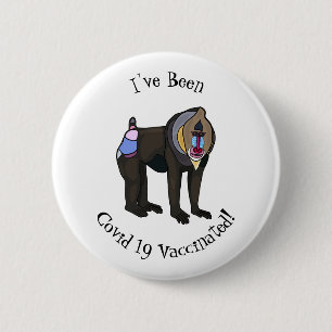 Bóton Redondo 5.08cm Ilustração de desenho animado Mandrill