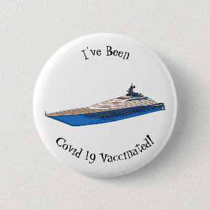 Bóton Redondo 5.08cm Ilustração de desenho em Yacht