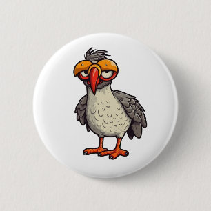 Bóton Redondo 5.08cm Ilustração de frango de desenho animado