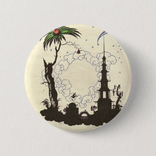 Bóton Redondo 5.08cm Ilustração de Heorhiy Narbut- 'a Nightingale