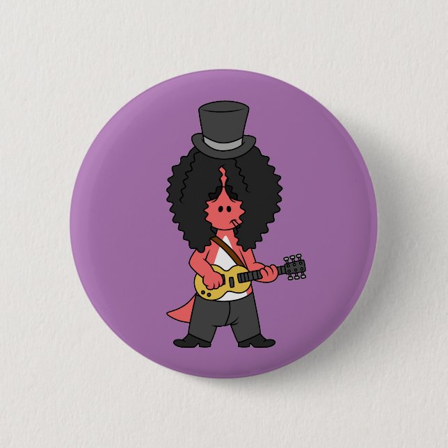 Bóton Redondo 5.08cm Ilustração De Um Allosauro Vestido Como Estrela De (Frente)