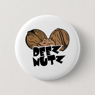 Bóton Redondo 5.08cm Ilustração engraçada de Deez Nutz