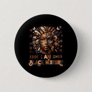 Bóton Redondo 5.08cm Im Black History Month Pride Melanin African Women