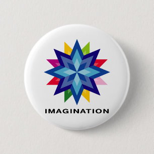 Bóton Redondo 5.08cm Imagine Star