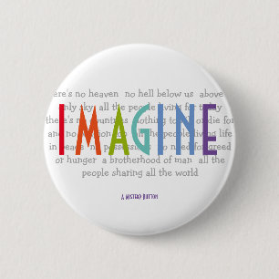Bóton Redondo 5.08cm IMAGINE - um botão de MisterP