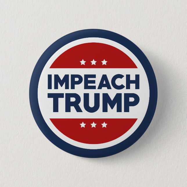 Bóton Redondo 5.08cm Impeach Trump (Frente)