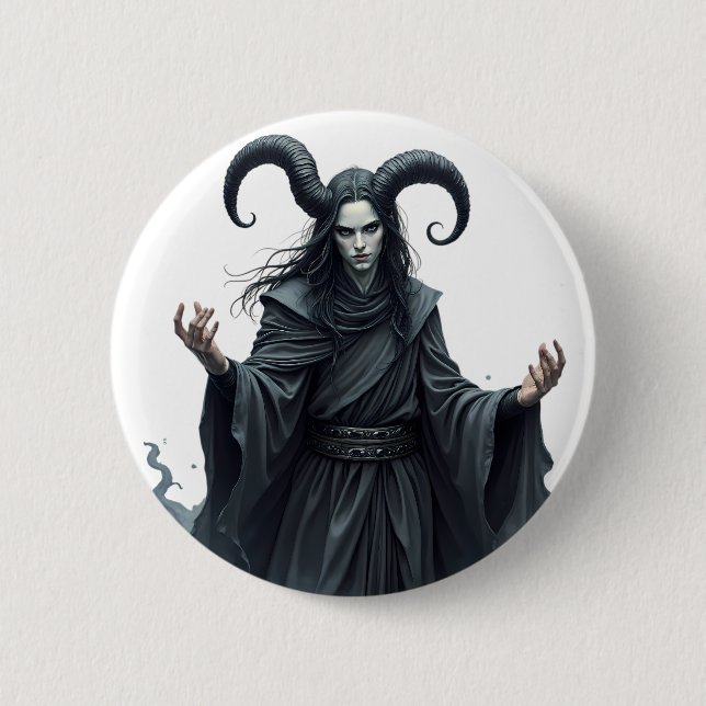 Bóton Redondo 5.08cm Impresión de Arte de Olas Retro Vibrantes - Diseño (Frente)