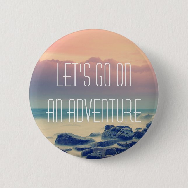 Bóton Redondo 5.08cm Impressão da aventura (Frente)