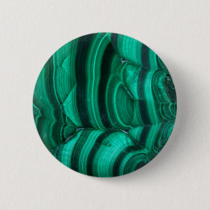 Bóton Redondo 5.08cm Impressão de Cristal Malachite Verde Bonito