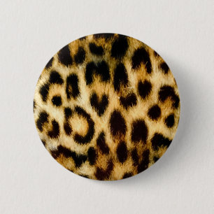 Bóton Redondo 5.08cm Impressão do leopardo