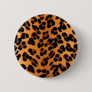 Bóton Redondo 5.08cm Impressão Leopardo