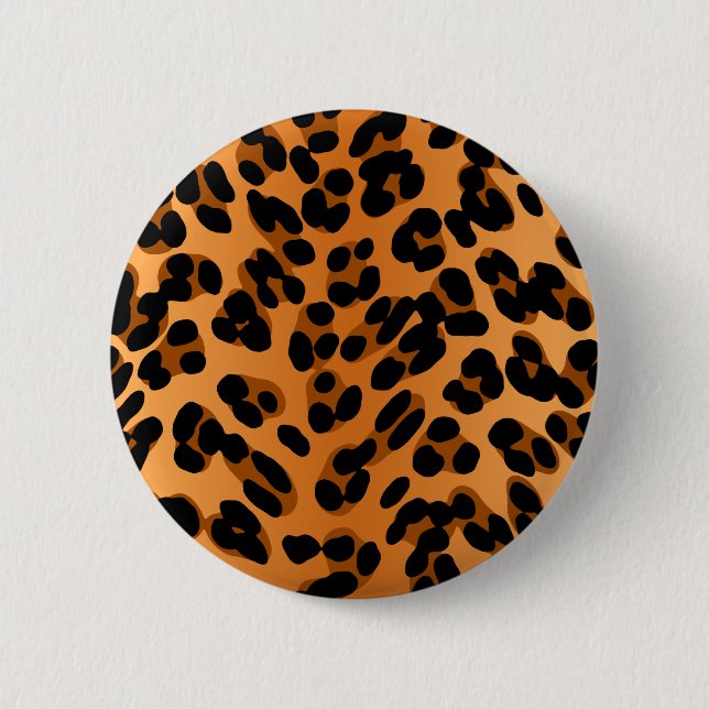 Bóton Redondo 5.08cm Impressão Leopardo (Frente)