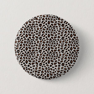 Bóton Redondo 5.08cm Impressão Leopardo