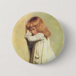 Bóton Redondo 5.08cm In Disgrace by Charles Burton Barber, Vintage Art