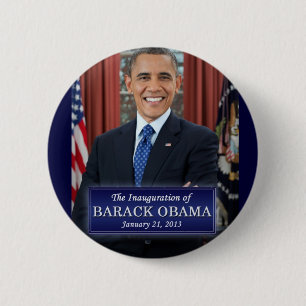 Bóton Redondo 5.08cm Inauguração de Barack Obama 2013