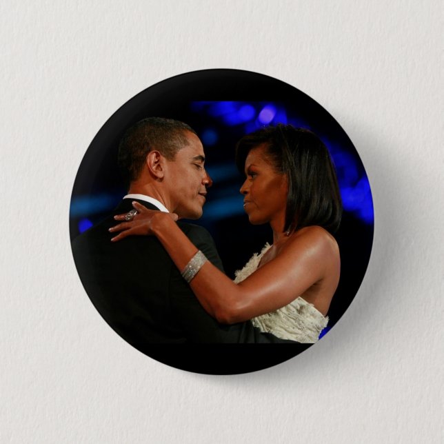 Bóton Redondo 5.08cm Inauguração do presidente Barack Obama (Frente)