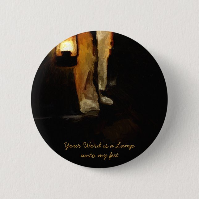 Bóton Redondo 5.08cm Incentivo inspirado cristão do verso da bíblia (Frente)