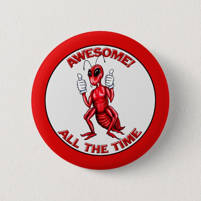 Bóton Redondo 5.08cm Incrível Formiga (Frente)