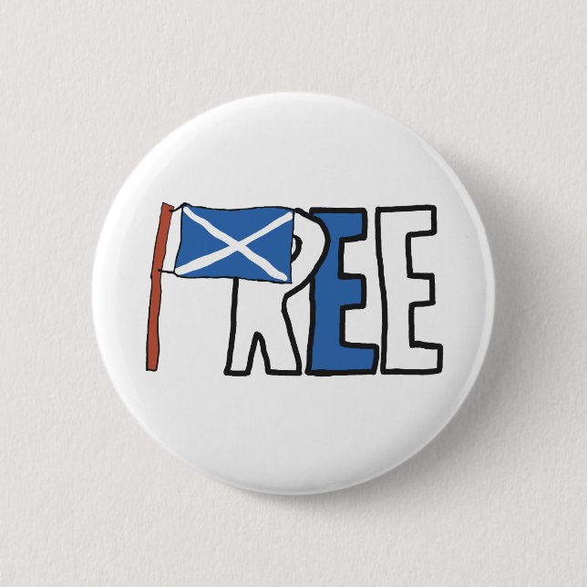 Bóton Redondo 5.08cm Independência escocesa Indyref2 (Frente)