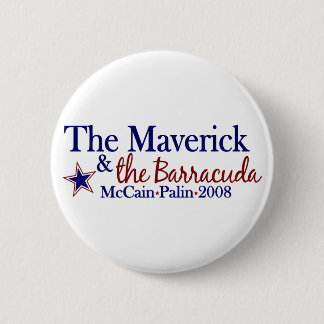 Bóton Redondo 5.08cm Independente e Barracuda (McCain Palin 2008)