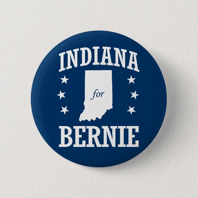 BÓTON REDONDO 5.08CM INDIANA PARA BERNIE SANDERS (Frente)