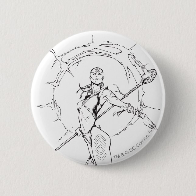 Bóton Redondo 5.08cm Indigo Tribe 9 (Frente)