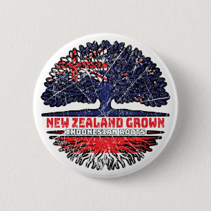 Bóton Redondo 5.08cm Indonésia Nova Zelândia Nova Zelândia