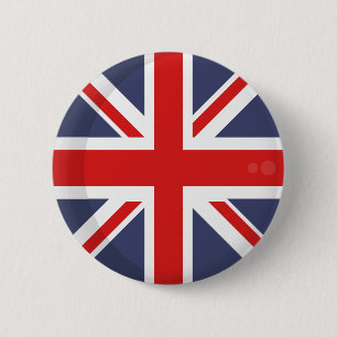 Bóton Redondo 5.08cm Inglaterra FLAG BUTTON