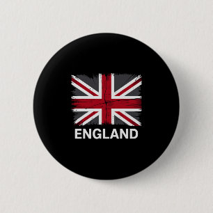 Bóton Redondo 5.08cm Inglaterra Inglês Grã-Bretanha Reino Unido Históri