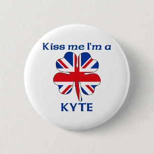 Bóton Redondo 5.08cm Ingleses personalizados beijam-me que eu sou Kyte