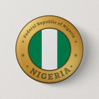 Bóton Redondo 5.08cm Insígnia da Bandeira da Nigéria