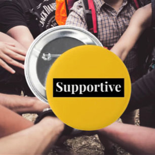 Bóton Redondo 5.08cm Insígnia de Energia de Apoio