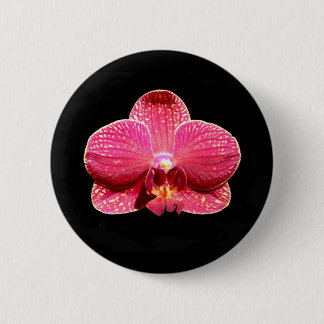 Bóton Redondo 5.08cm Insígnia de Orquídea Mariposa