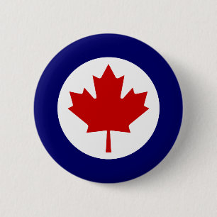 Bóton Redondo 5.08cm Insígnia Redonda Canadense