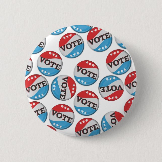 Bóton Redondo 5.08cm Insígnia Retro de Voto (Frente)